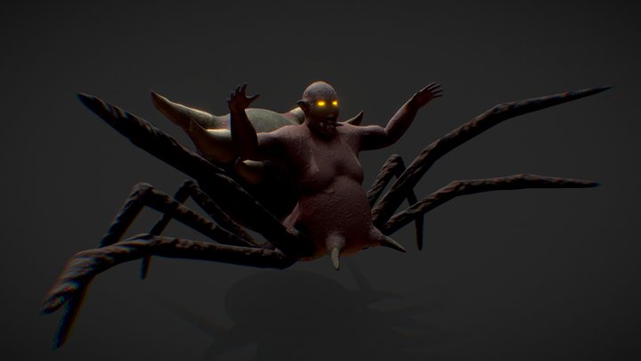 Spider Creature 3D Model