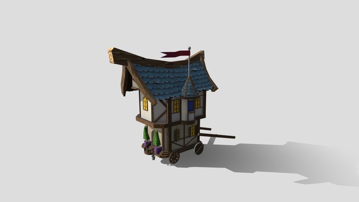 House on wheels 3D Model