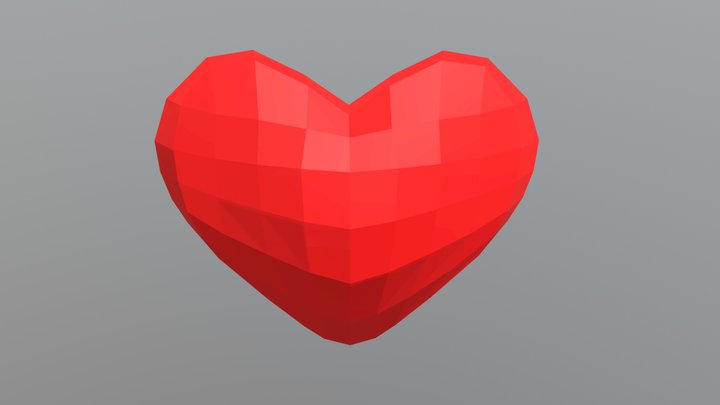 Hearth Low Poly 3D Model