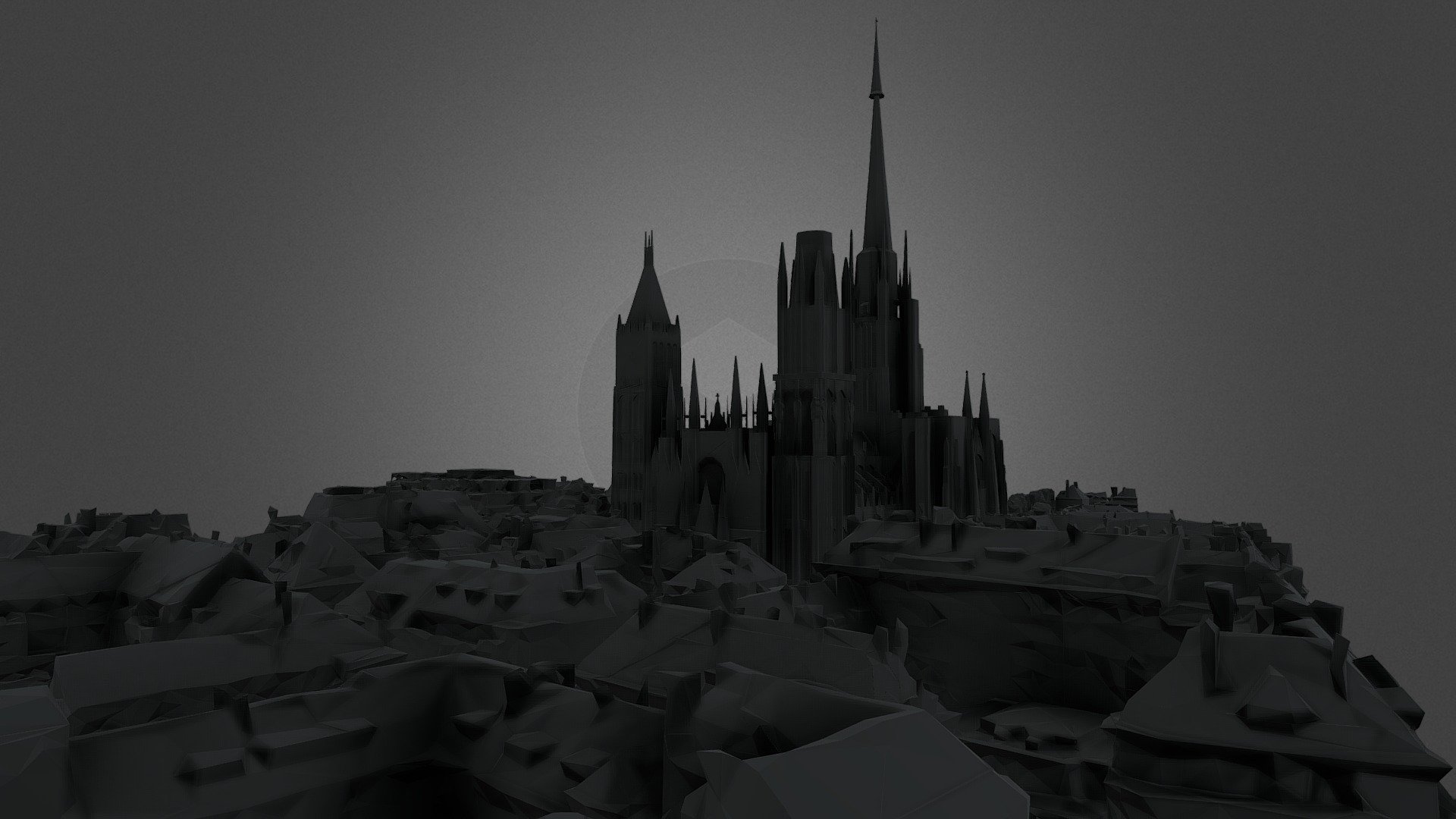 Cathedrale Notre- Dame De Rouen - 3D model by mohamedhussien [bbf3bd9