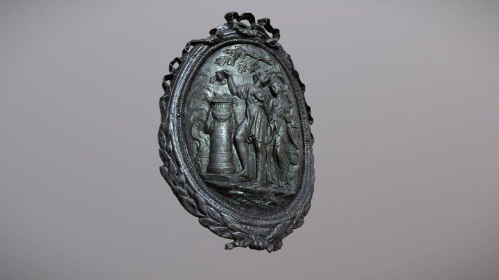Antique Bronze Sculpture 3D Model