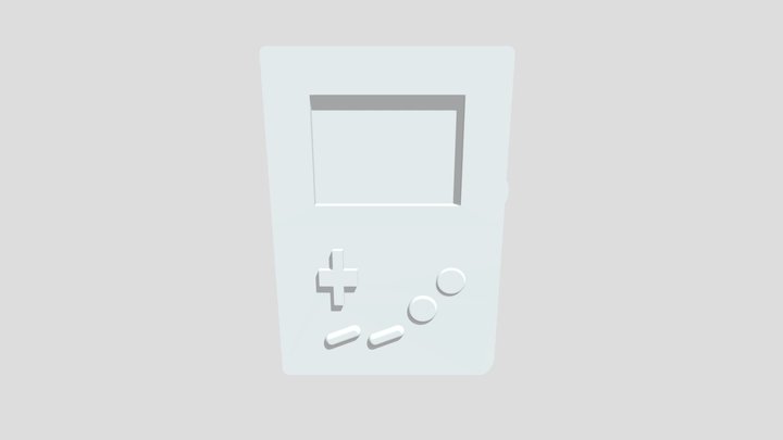 Gameboy 3D Model