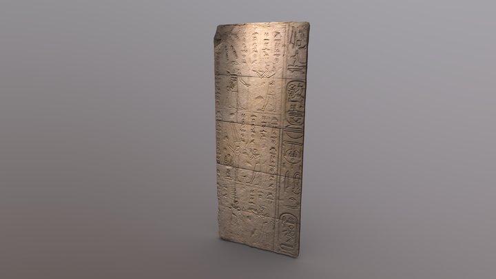Egyptian Tablet 02 (photogrammetry) 3D Model