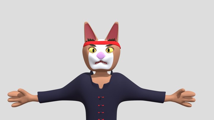 Ruff The Cat 3D Model