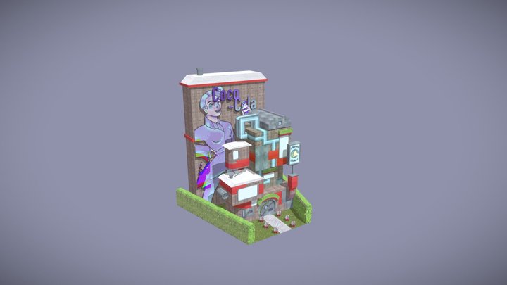 Un bâtiment du futur 3D Model