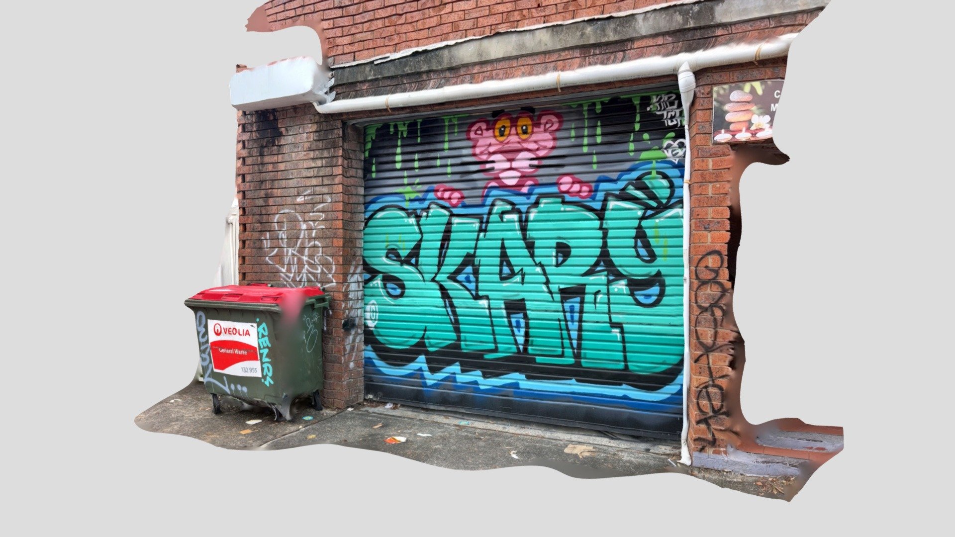 pink panther mural