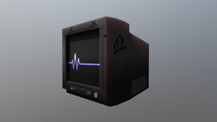 Tv Monitor Stylized 3D Model