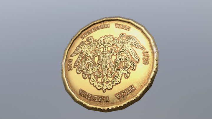 Pirate coin 3D Model