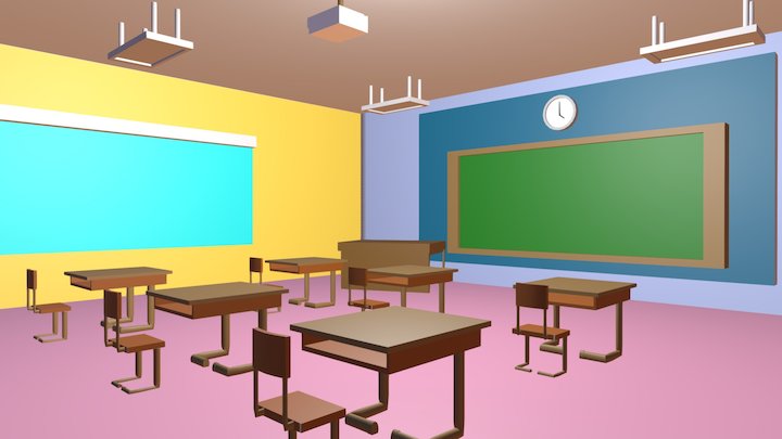 Classroom 3D Model