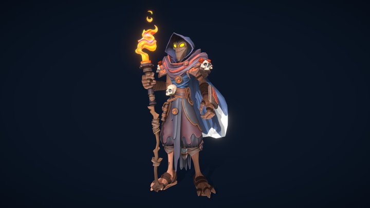 Mage_lowpoly 3D Model