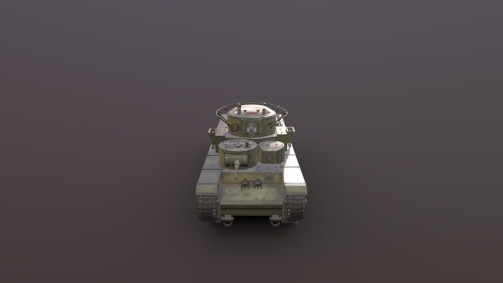 Tank T-35 3D Model