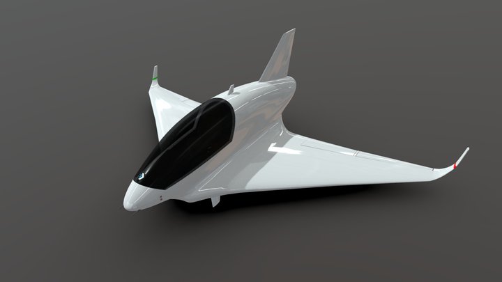 Personal eVTOL Jet concept 3D Model