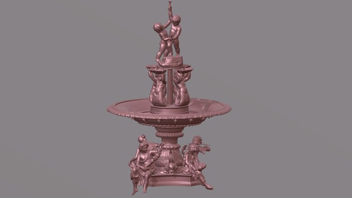 Fountain_Four_Seasons_low_resolution 3D Model