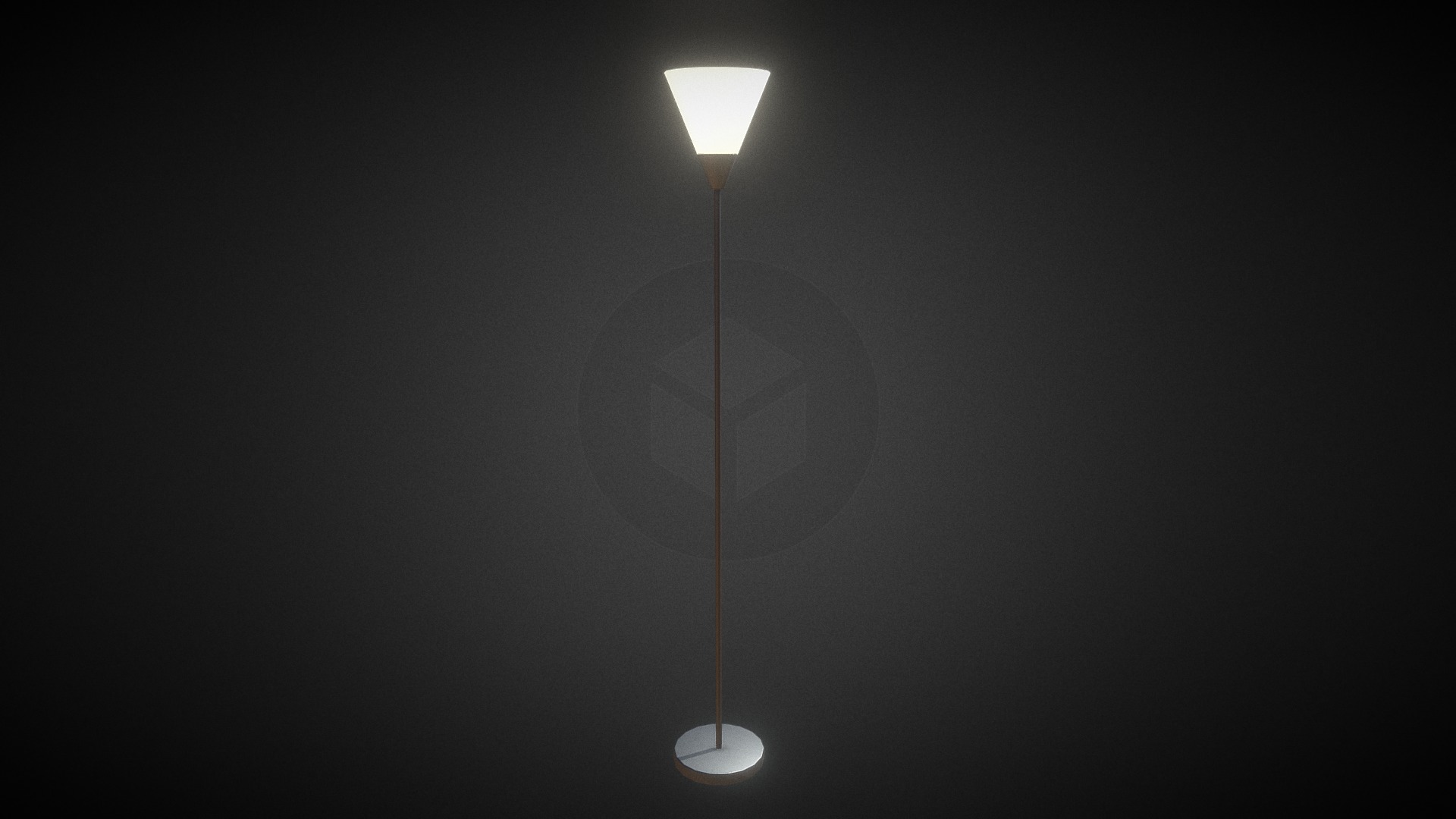3D model Halogen lamp - This is a 3D model of the Halogen lamp. The 3D model is about a lamp post with a light on it.