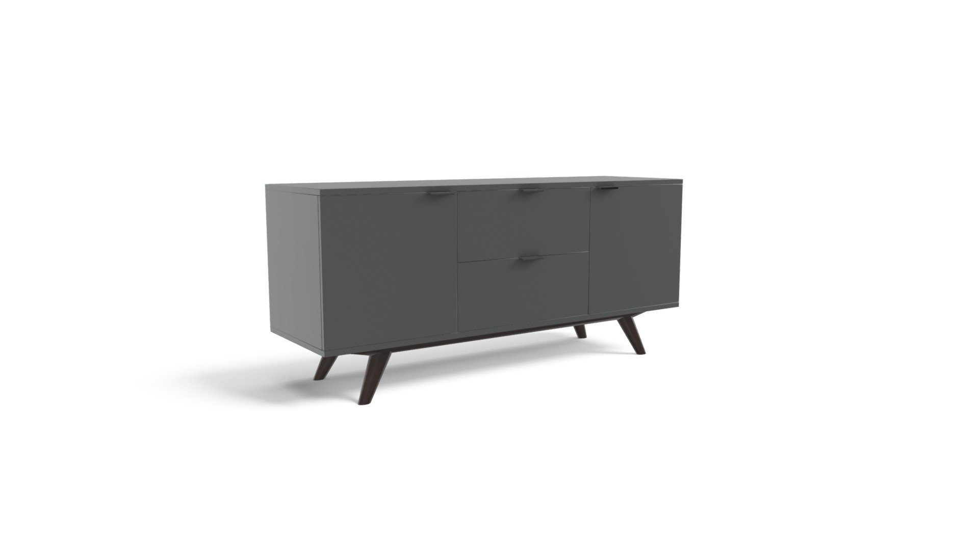 Aveiro Sideboard, Dark Stain Oak and Grey