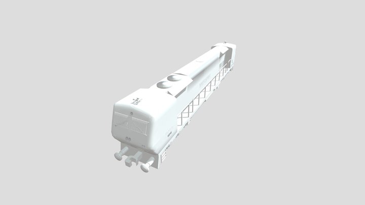 WDP 4D Indian Locomotive 3D Model