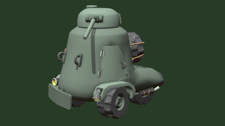 Wheely_tanky 3D Model