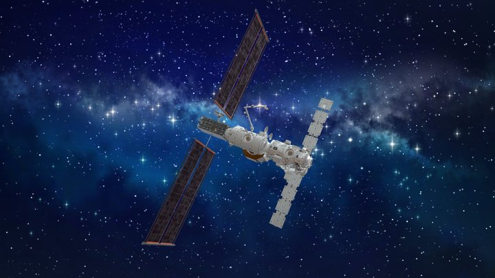 Lunar Gateway Space Station 3D Model