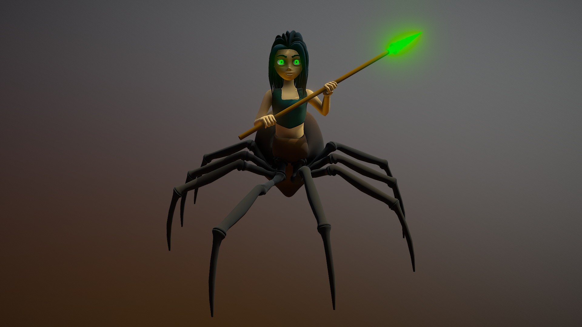 Spider girl — Sketchfab embed 3D viewer
