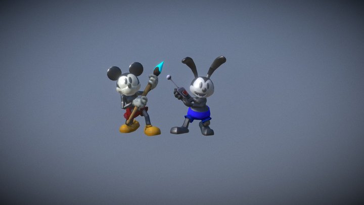 Epic Mickey models test 3D Model