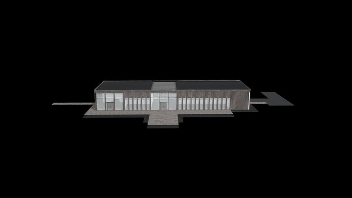 PAWILON EDUKACJI EKOLOGICZNEJ W GRANICY 3D Model