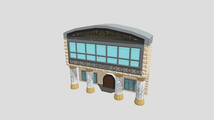 FRONT of Massive Fany building 3D Model