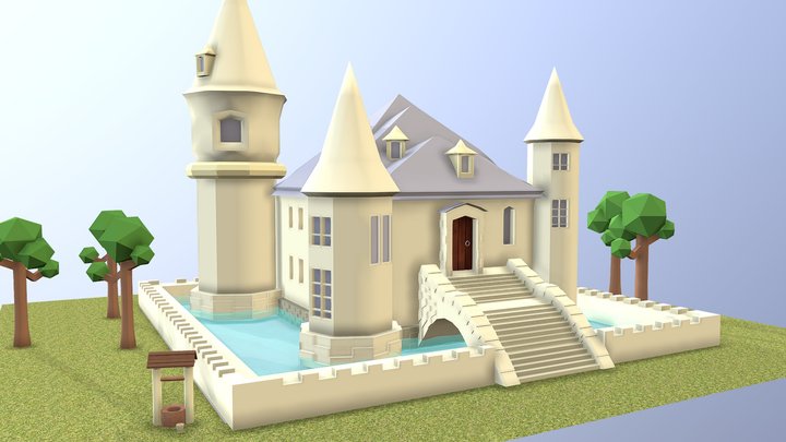 Medieval Castle 3D Model