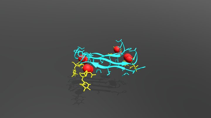 3D structure of Teixobactin-Lipid II complex 3D Model