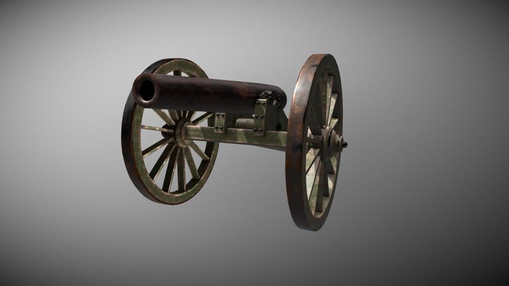 3 in Ordnance Rifle 3D Model