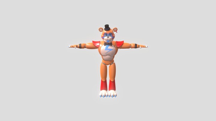Glamrock Freddy 3D Model