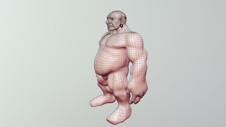 MaleDwarfInProgress 3D Model