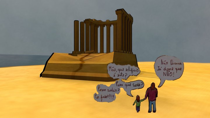 O Mito do Templo de Évora 3D Model