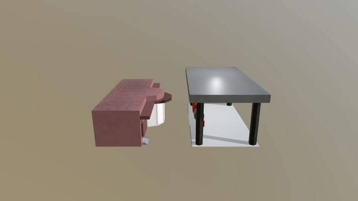 Posto de Combustível 3D Model