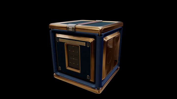 Art Deco Crate 3D Model
