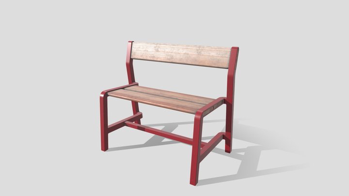 children's bench 3D Model