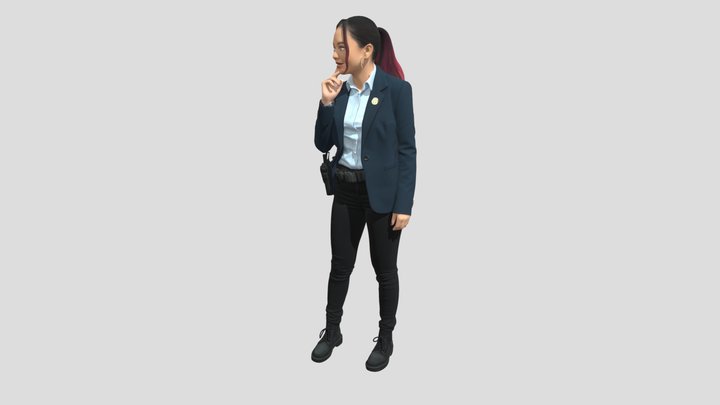 Contemplative Uniformed Officer