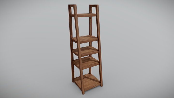 Modern Bookcase 09 3D Model