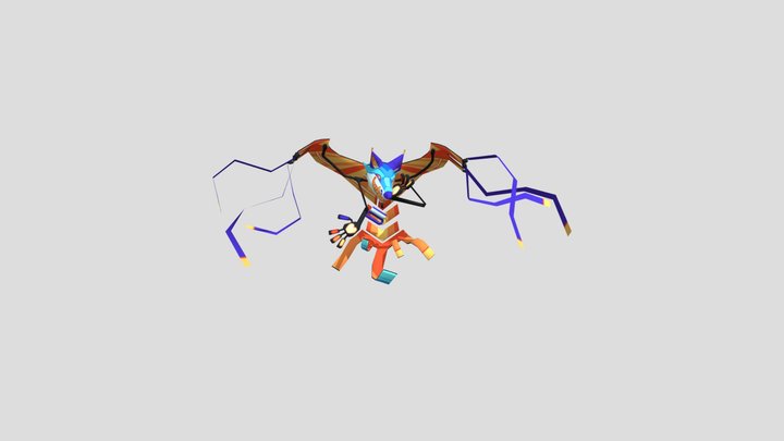 Zekkeret (Low-Poly Character) 3D Model