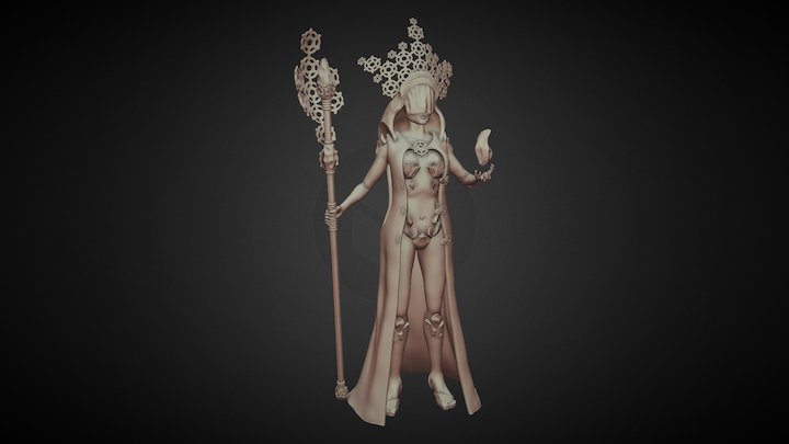 The Ice Queen Sculpt 3D Model