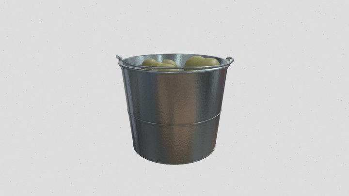 bucket of potatoes 3D Model