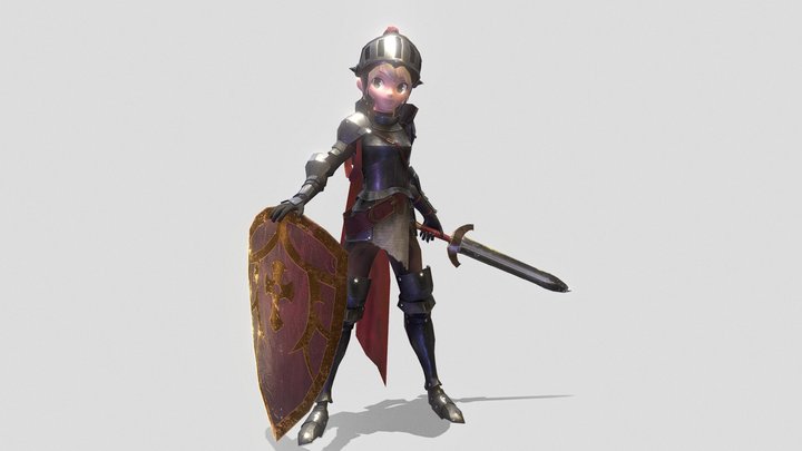 GuardianTales_FemaleKnight 3D Model