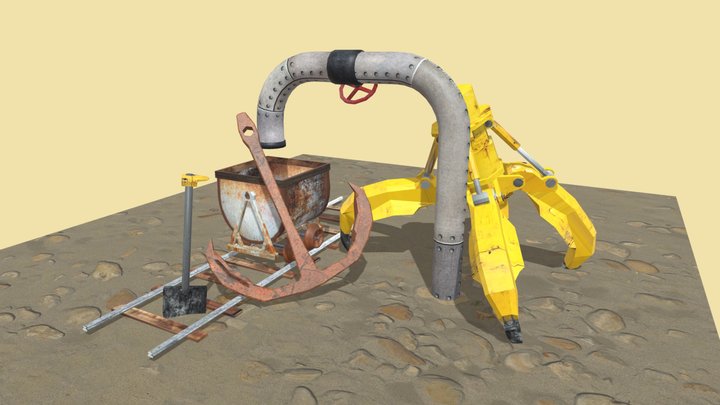 DAE 5 Finished props - Rustborn 3D Model