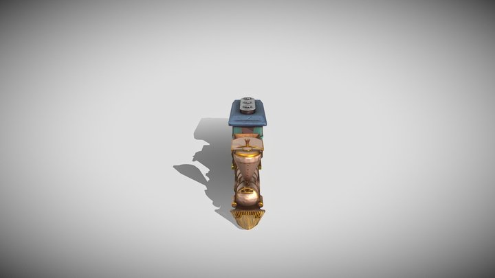 Train Handpaint 3D Model