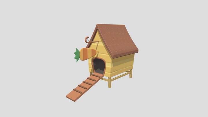 Bunny House 3D Model