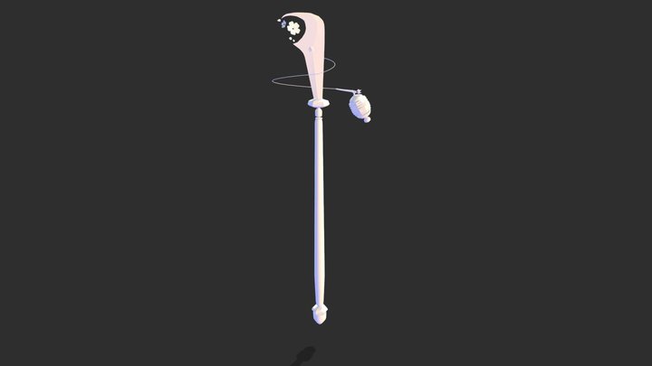 Japanese Spear 3D Model