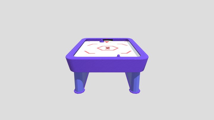 Air Hockey Table 3D Model