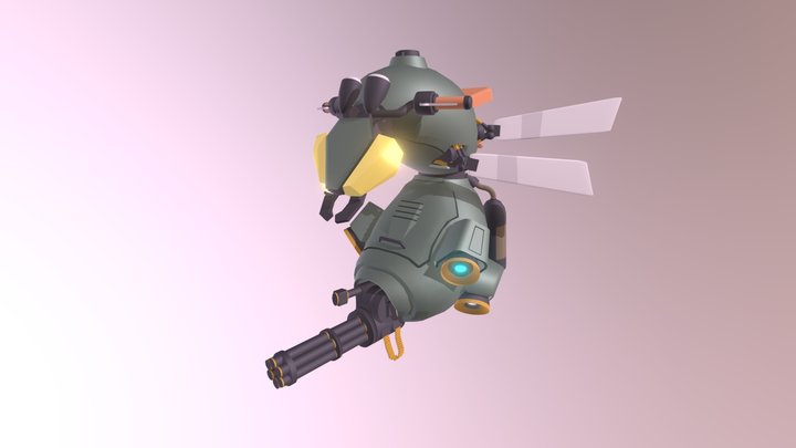High maneuverability helicopter — Draft. 3D Model