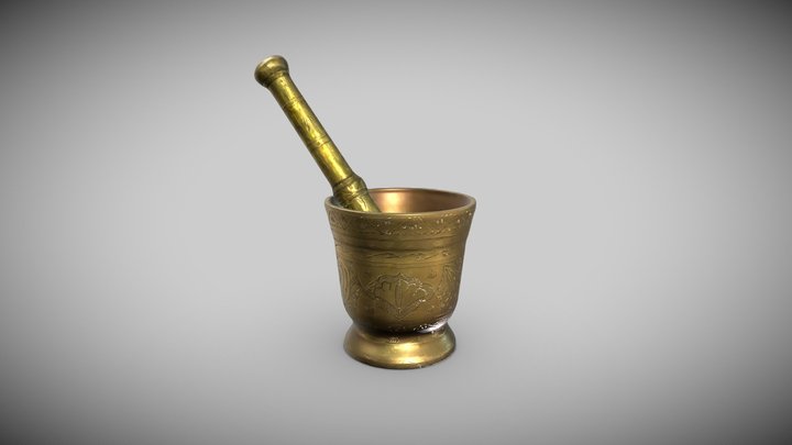 Mortar 3D Scan 3D Model