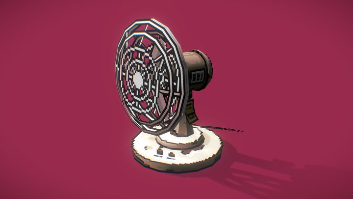 Desk Fan 3D Model