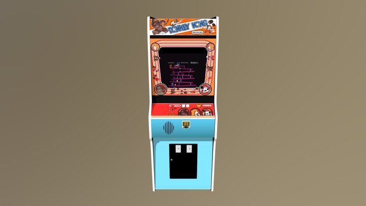 Donkey Kong Cabinet 3D Model
